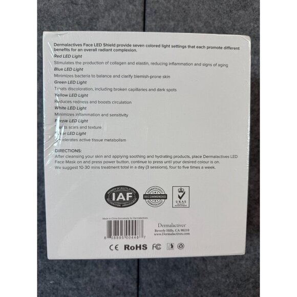 Dermalactives 7-in-1 LED Light Therapy Mask Anti Aging for Skin Rejuvenation - Picture 2 of 3